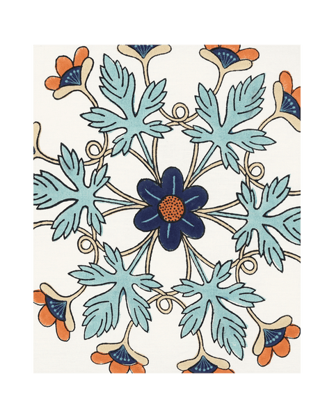 Block Printed Kaleido Pillow Cover 20" x 20"
