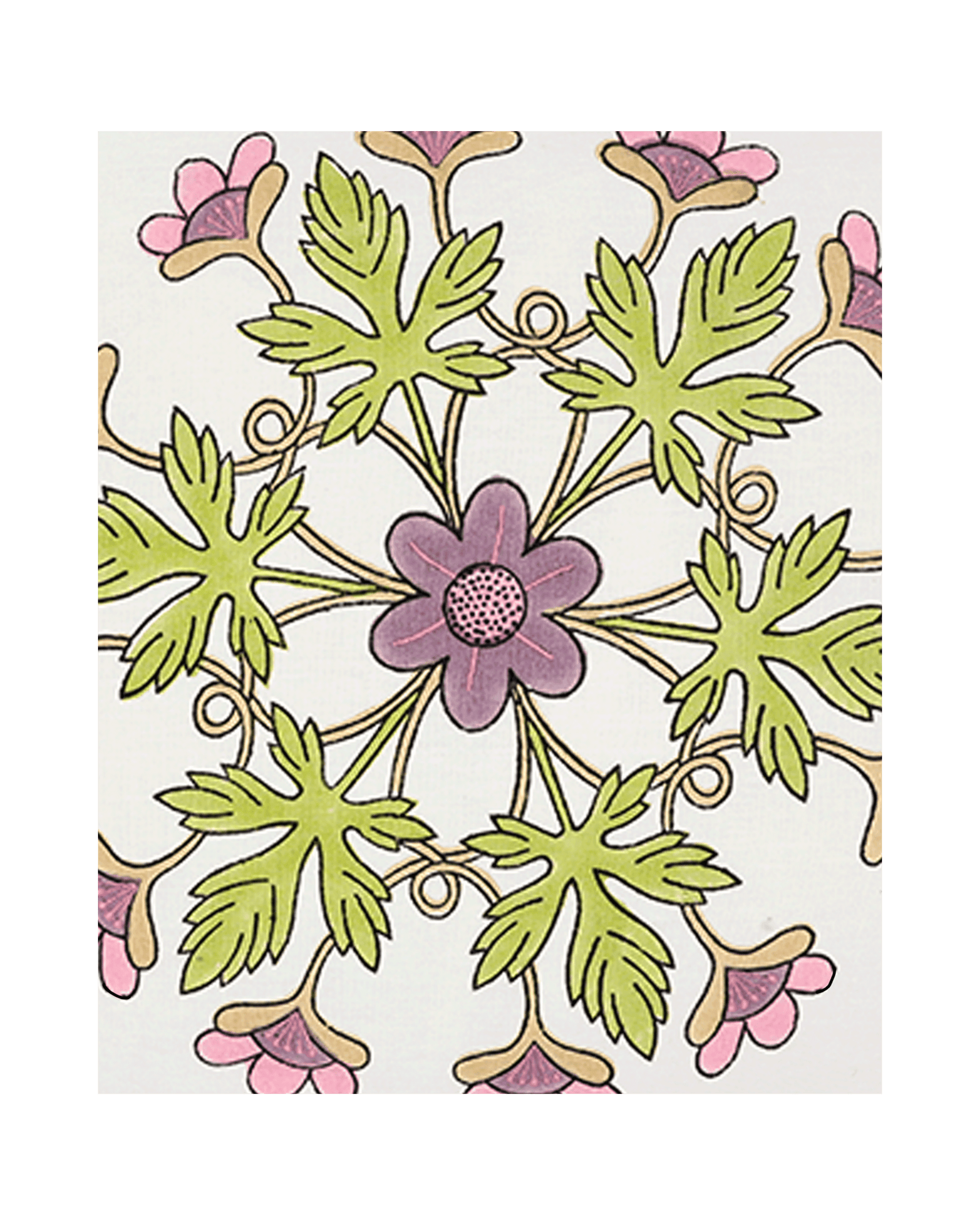 Block Printed Kaleido Pillow Cover 20" x 20"