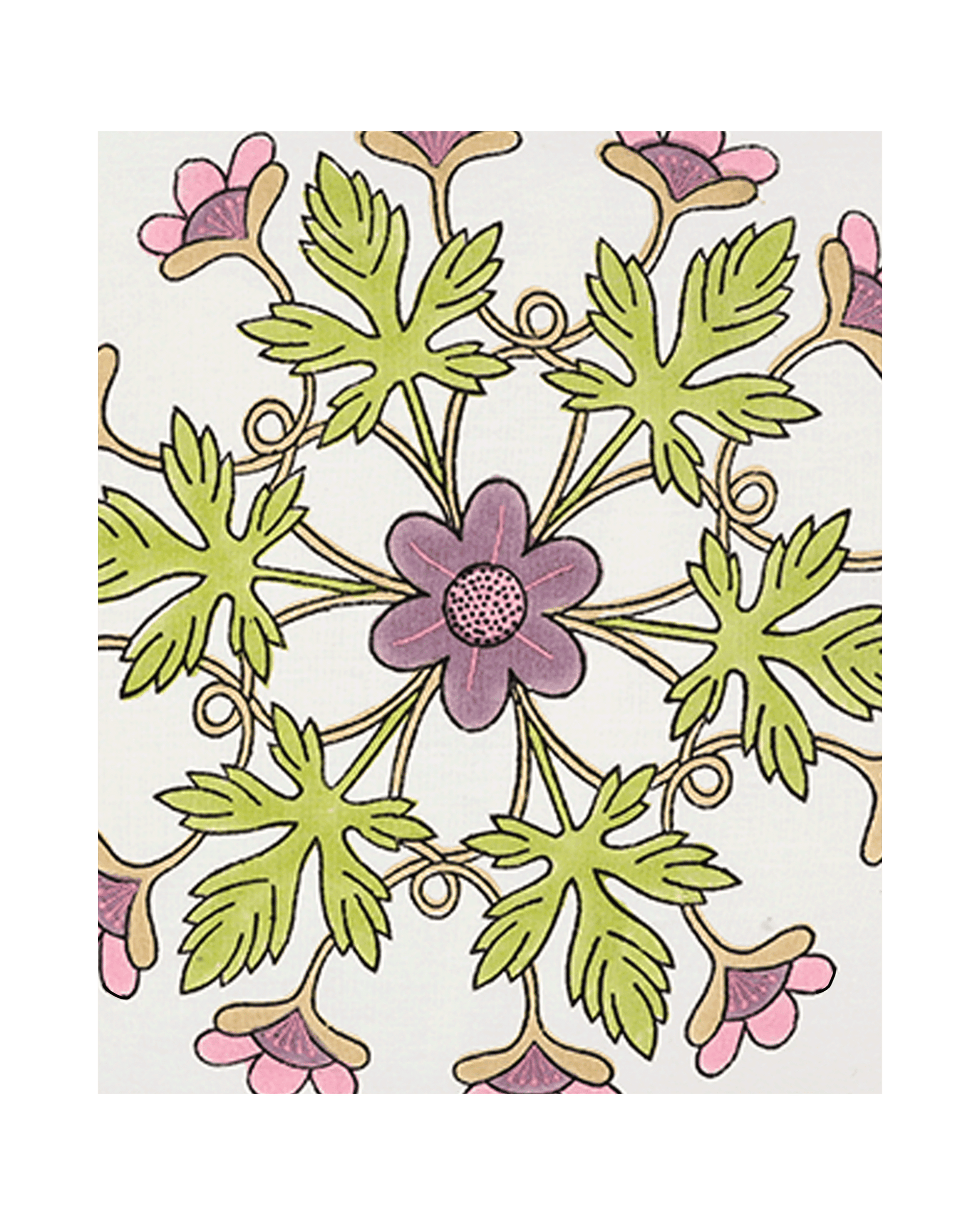 Block Printed Kaleido Pillow Cover 20" x 20"