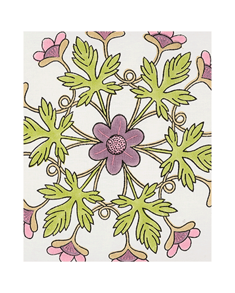 Block Printed Kaleido Pillow Cover 20" x 20"