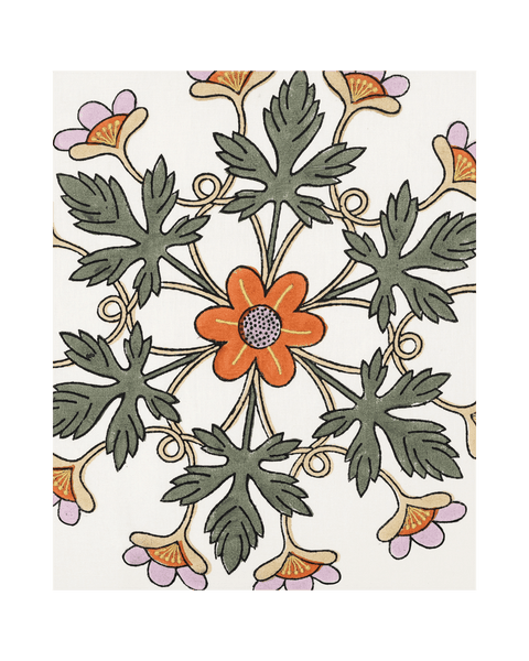 Block Printed Kaleido Pillow Cover 20" x 20"