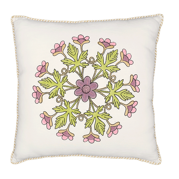 Block Printed Kaleido Pillow Cover 20" x 20"