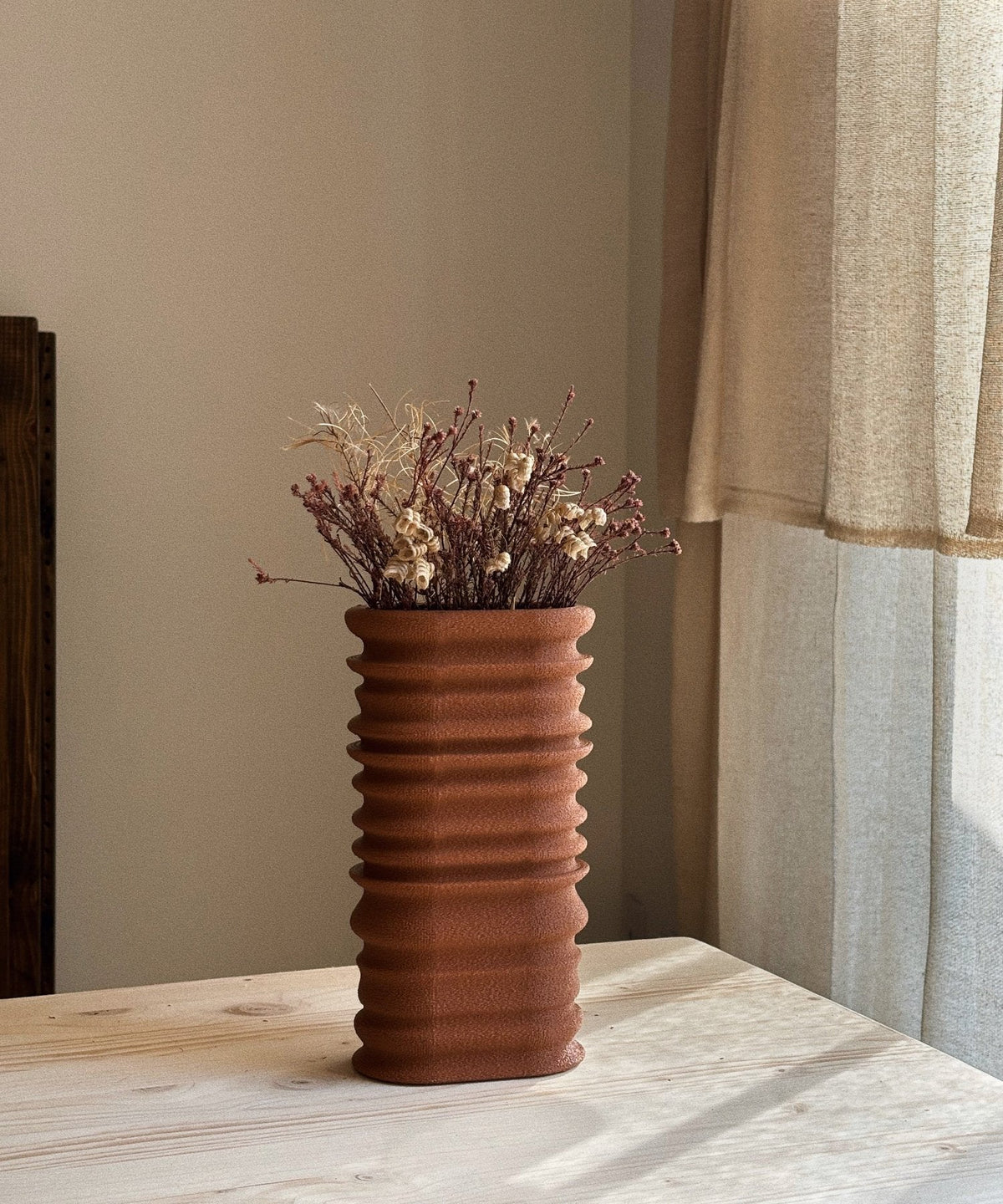 Tun | Tall Vase | Burnt Ochre