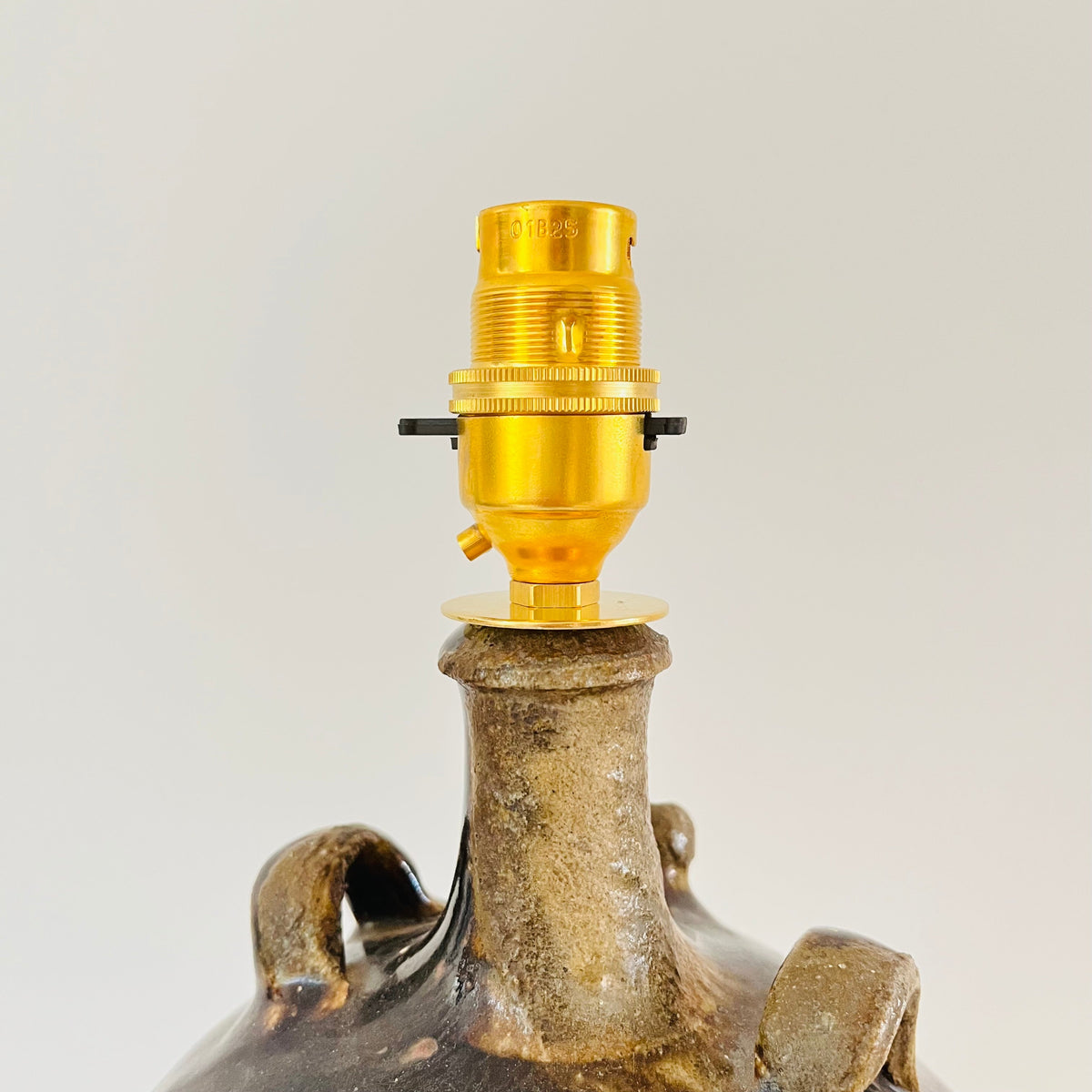 Antique French Pottery Lamp