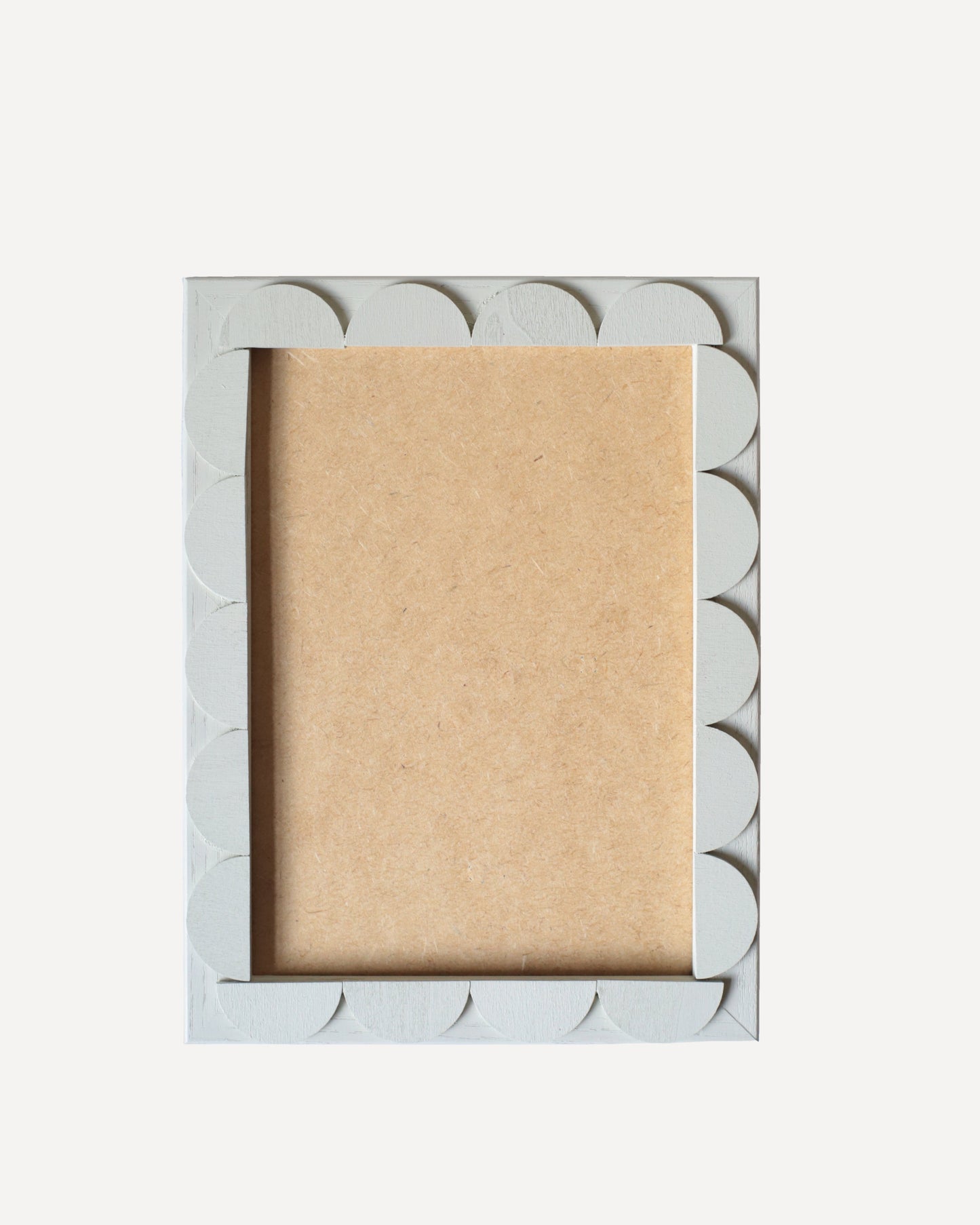 Light Pistachio Stained Scallop Frame