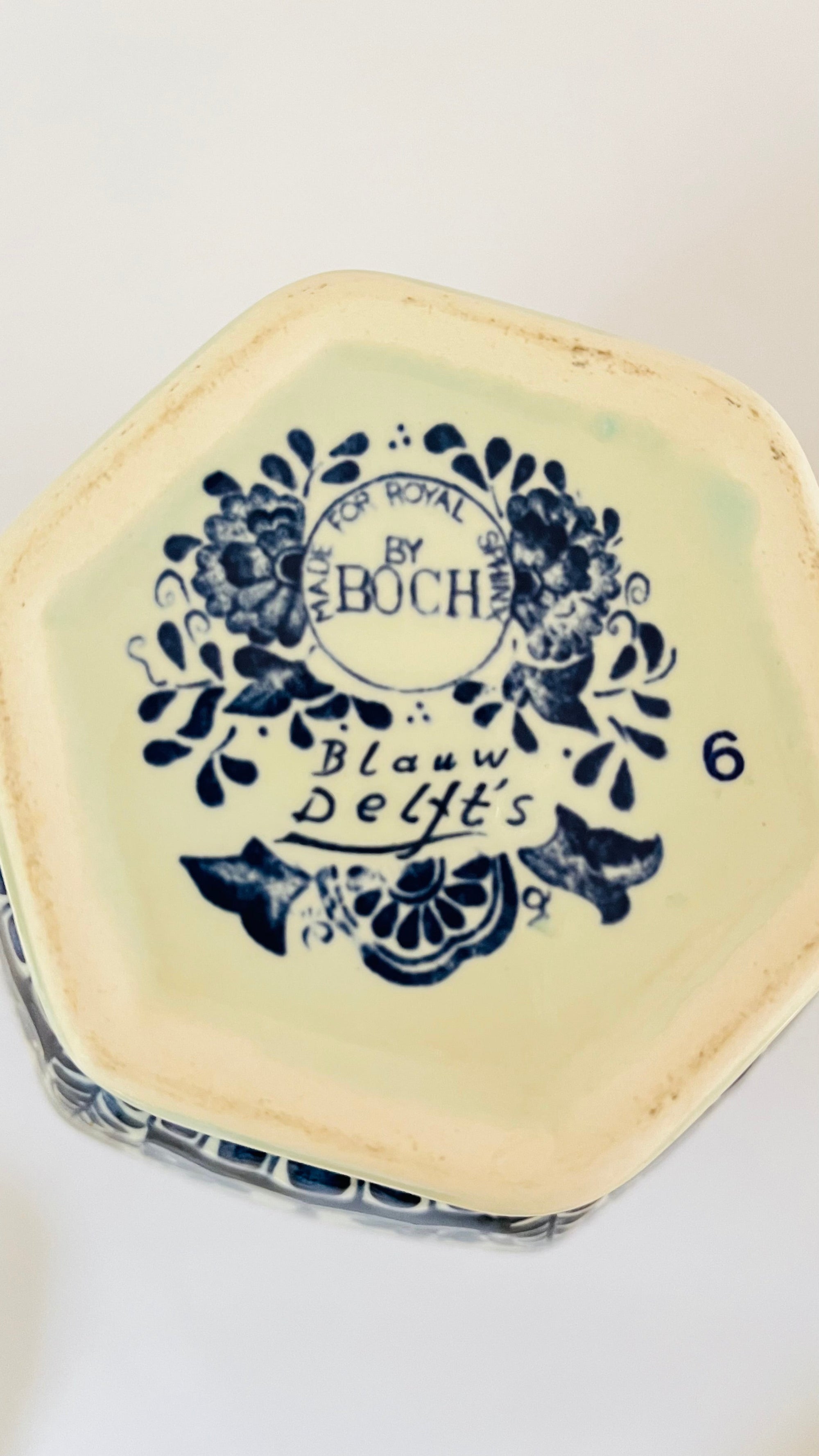 Antique Delft Lamp