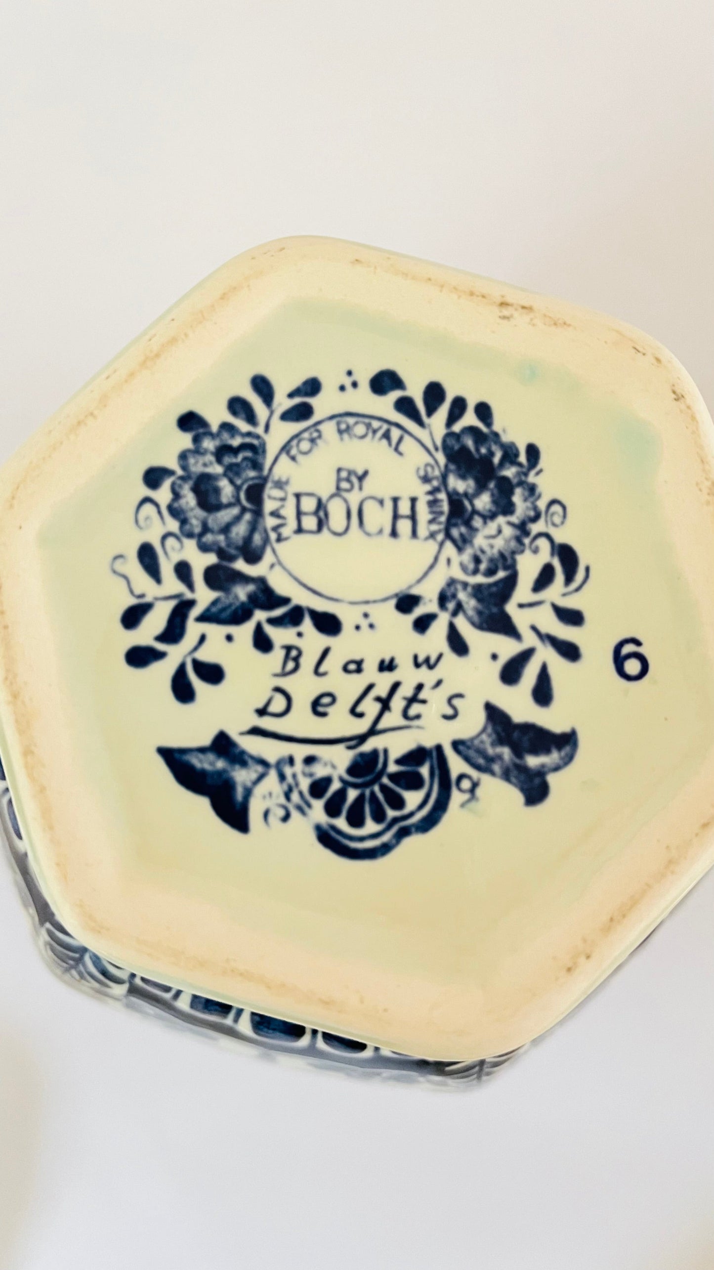 Antique Delft Lamp