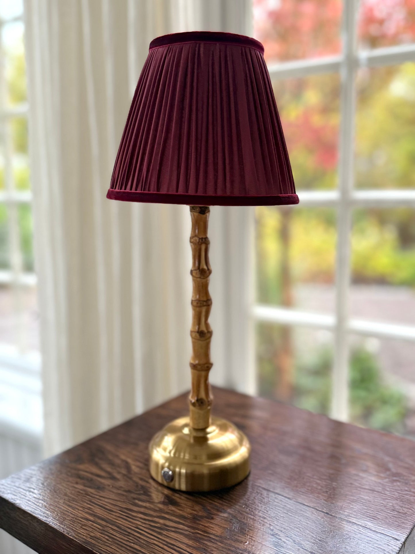 Antibes - Rechargeable Table Lamp (Burgundy)