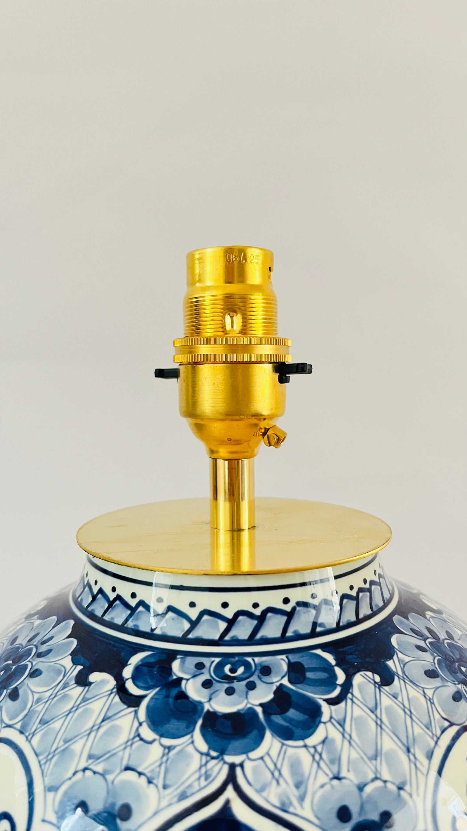 Antique Royal Delft Lamp