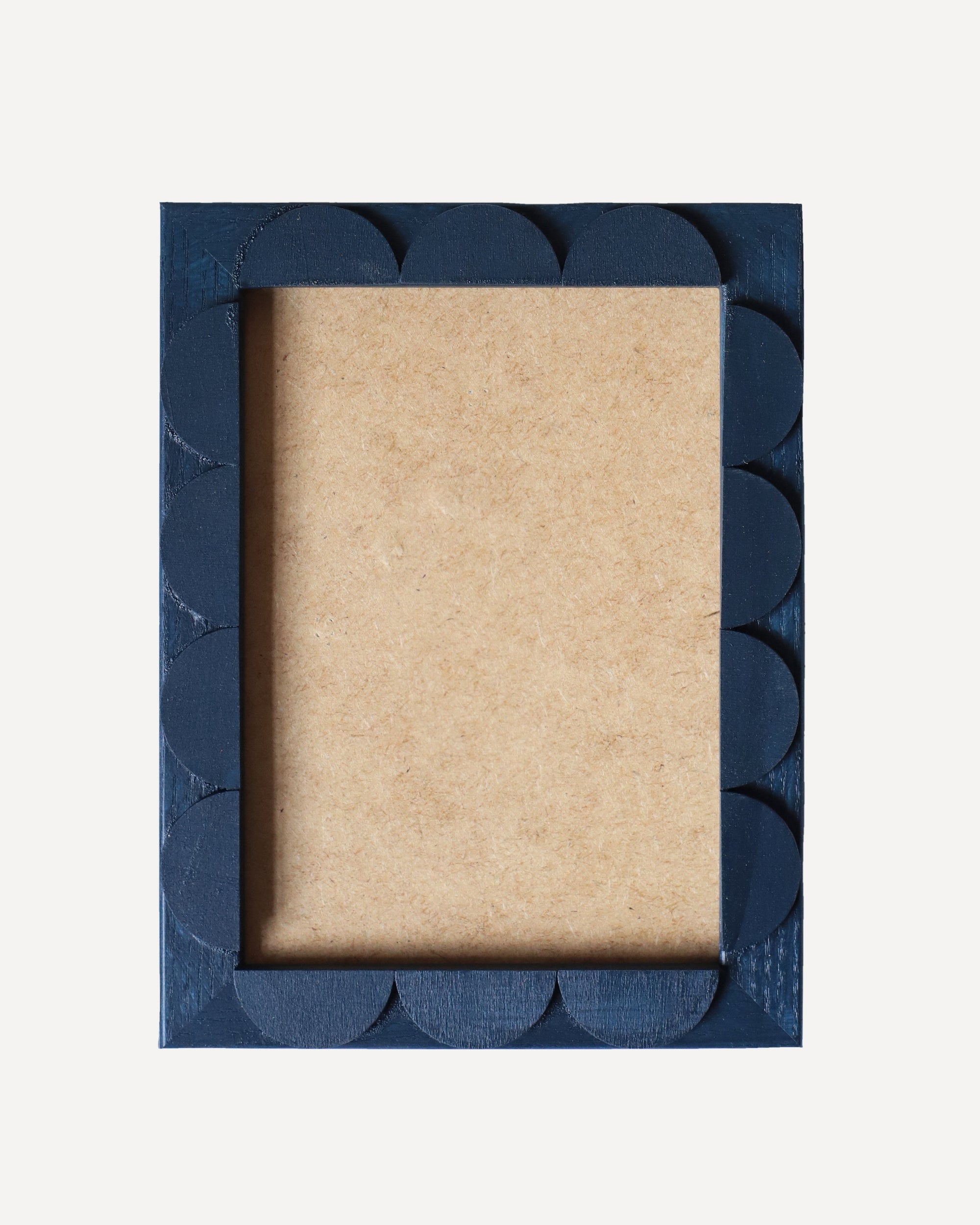 Indigo Stained Scallop Frame