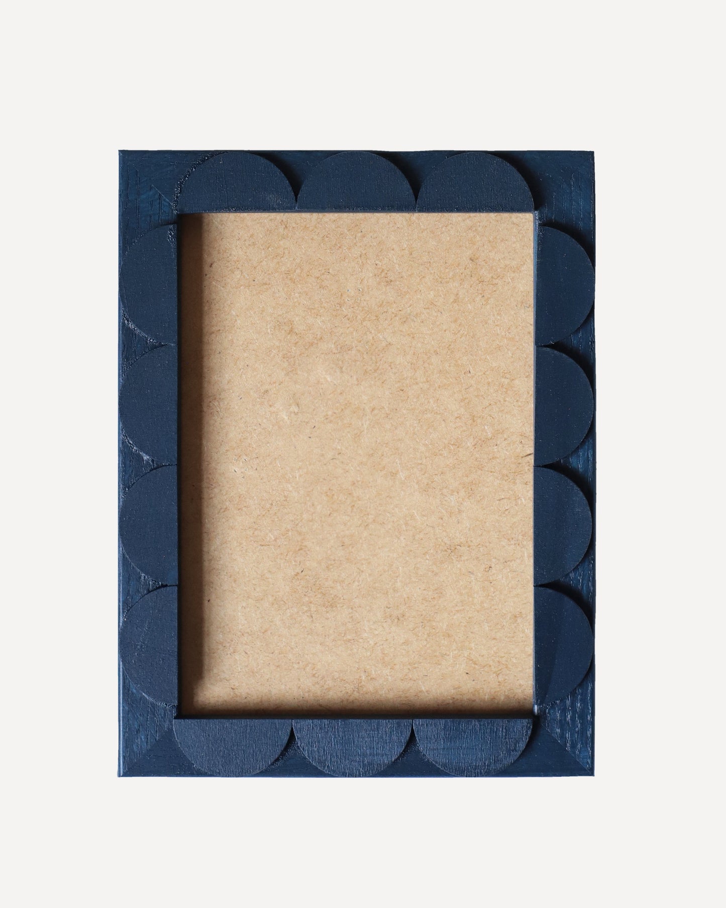 Indigo Stained Scallop Frame