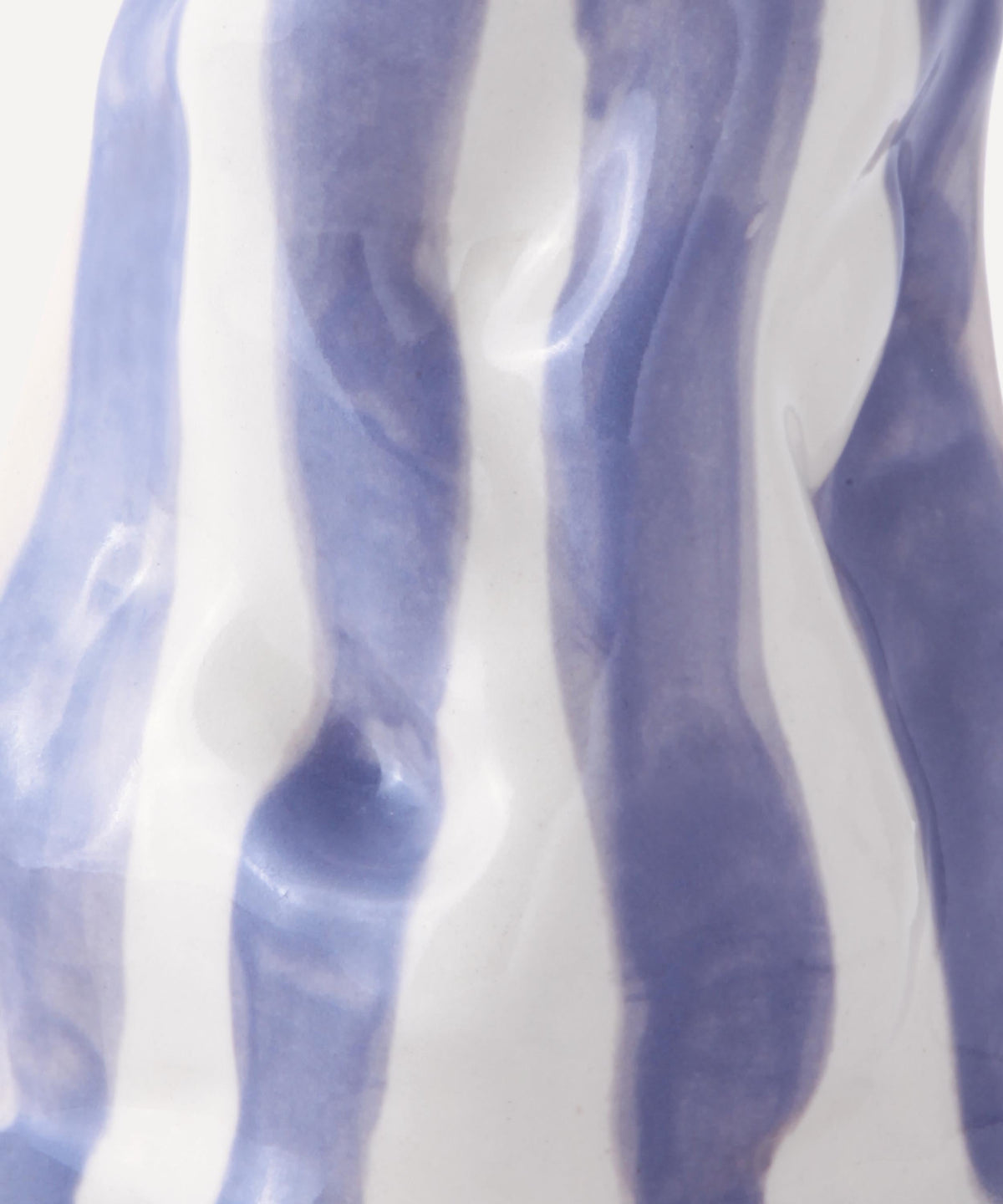 Dark Lavender Candy Stripe Vase