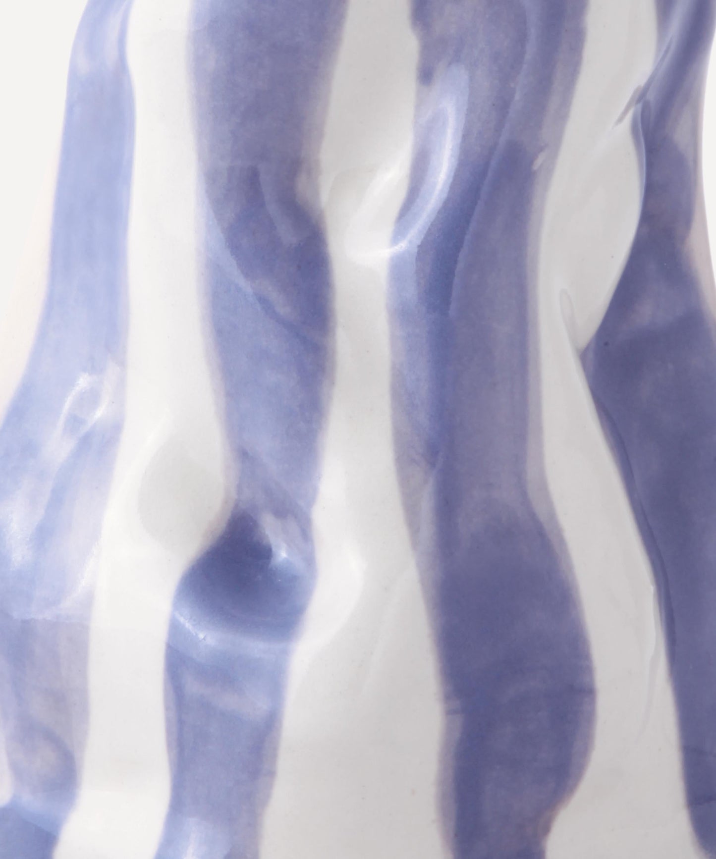 Dark Lavender Candy Stripe Vase