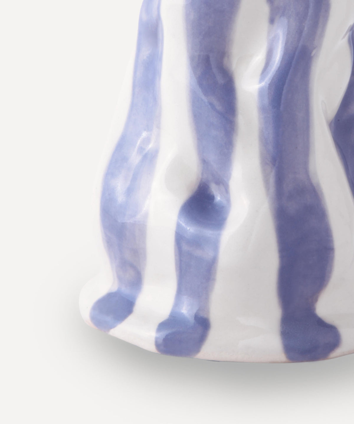 Dark Lavender Candy Stripe Vase