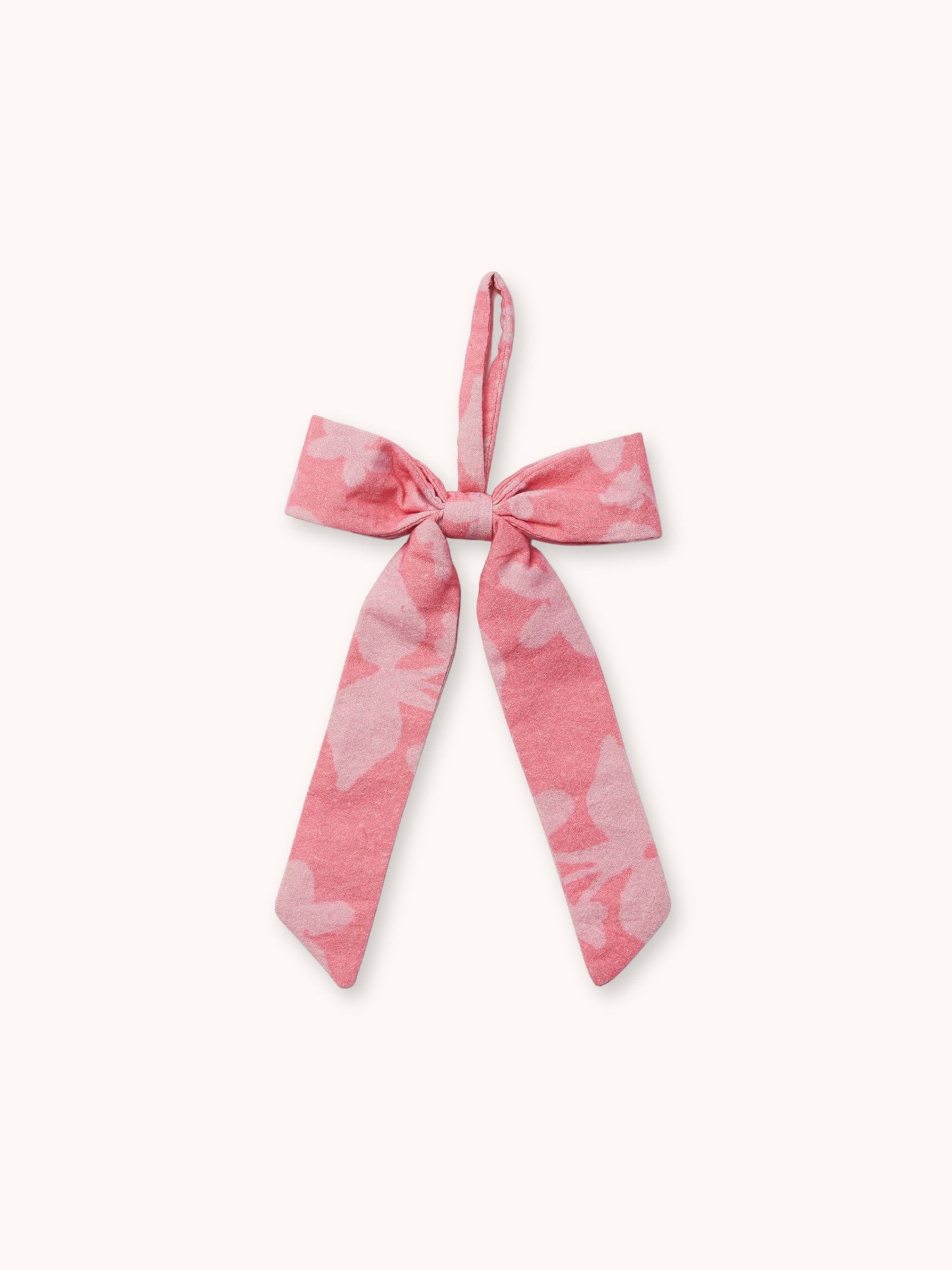 Floral Pink Bow Christmas Decoration Set