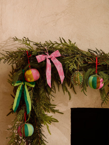 Patchwork Stripe Christmas Decoration