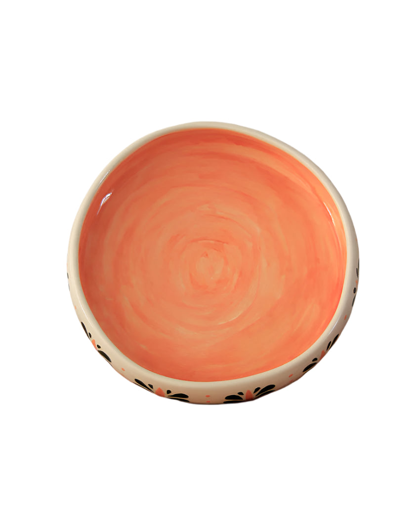 Grecian Leaf Deep Ceramic Plate 01