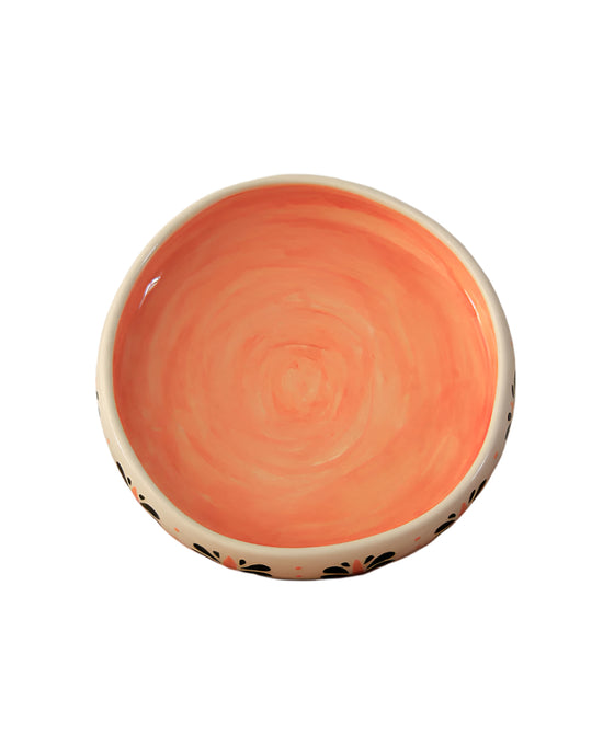Grecian Leaf Deep Ceramic Plate 01