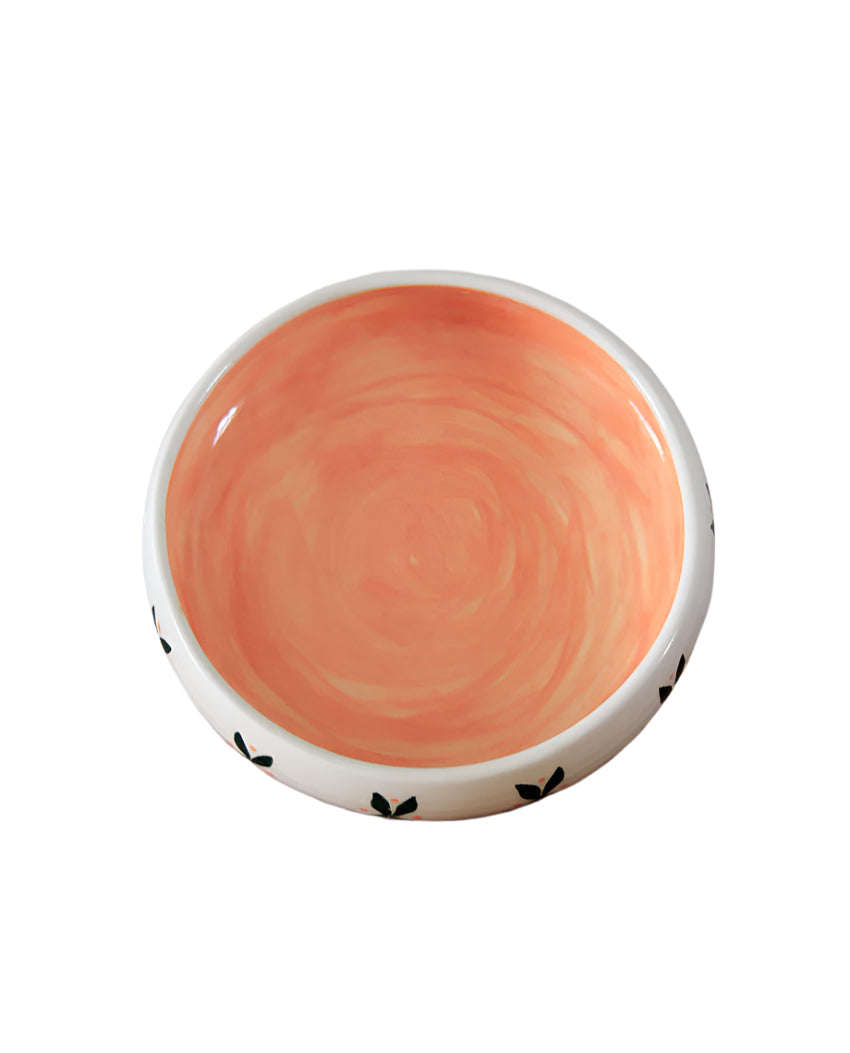 Grecian Leaf Deep Ceramic Plate 02