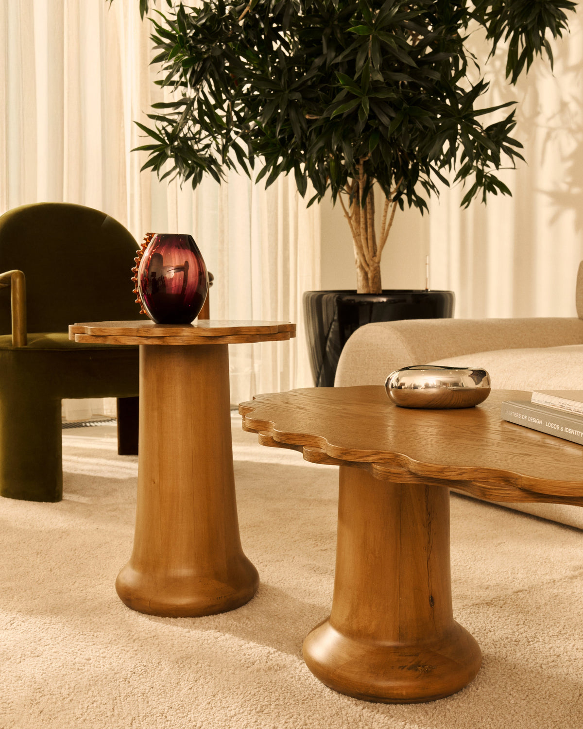 Scallop Side Table