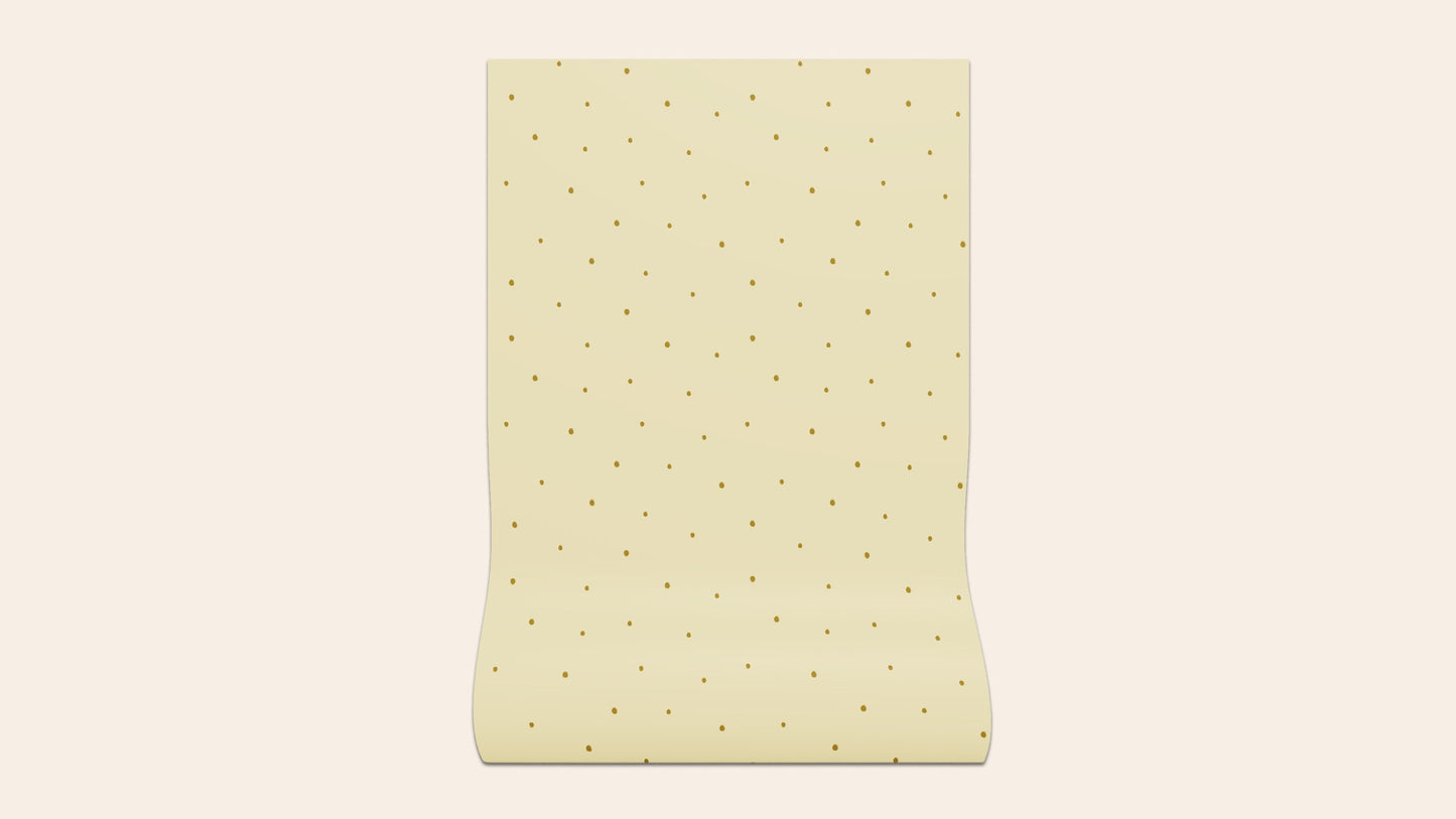Dolce Daisies Wallpaper, Limoncello, Sample