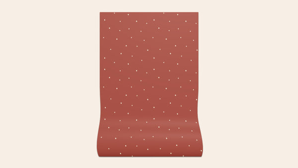 Dolce Daisies Wallpaper, Red Velvet, Roll