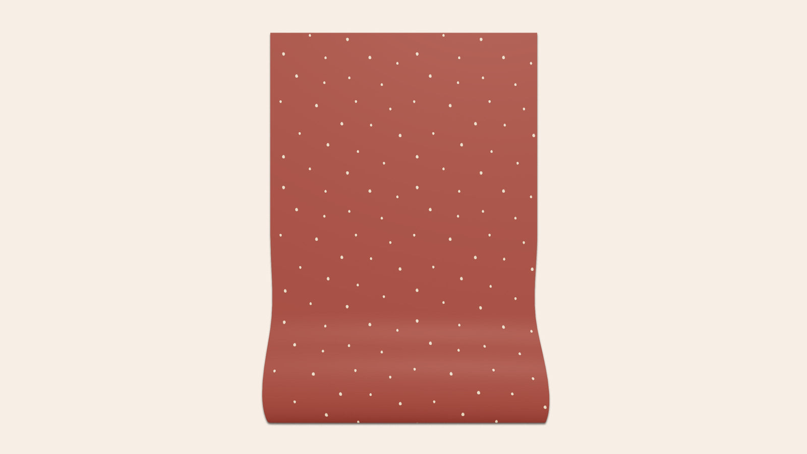 Dolce Daisies Wallpaper, Red Velvet, Sample