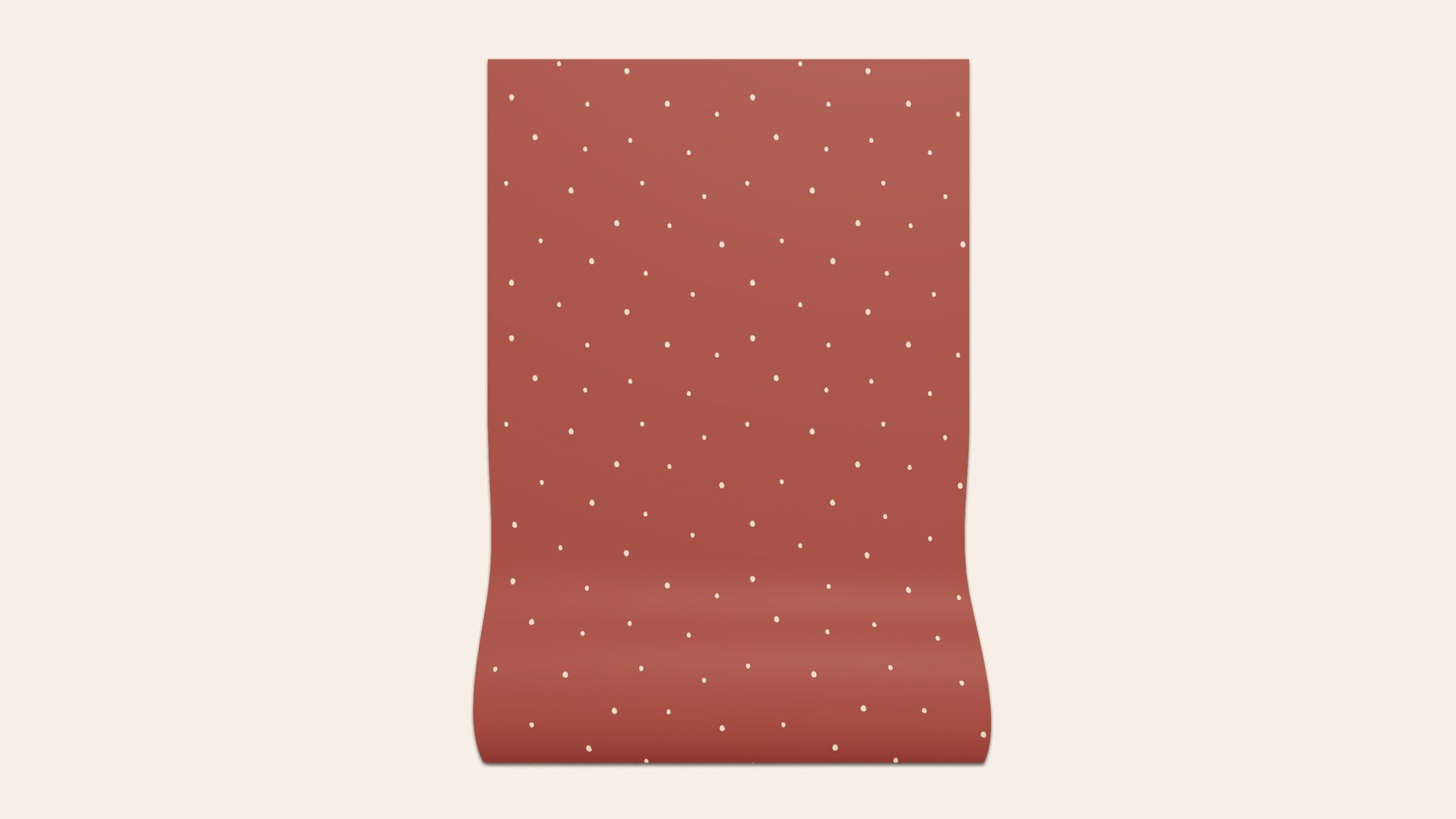 Dolce Daisies Wallpaper, Red Velvet, Sample