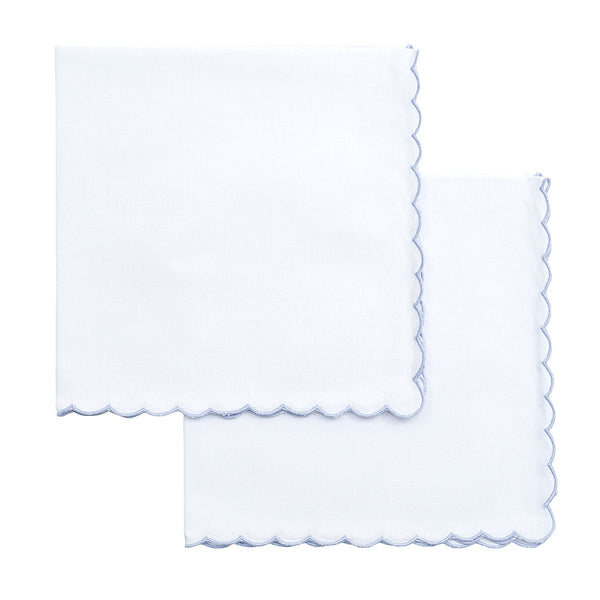 Blue Mini Scallop Napkin