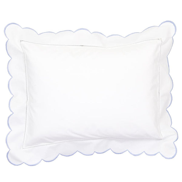 scalloped edge baby pillowcase 