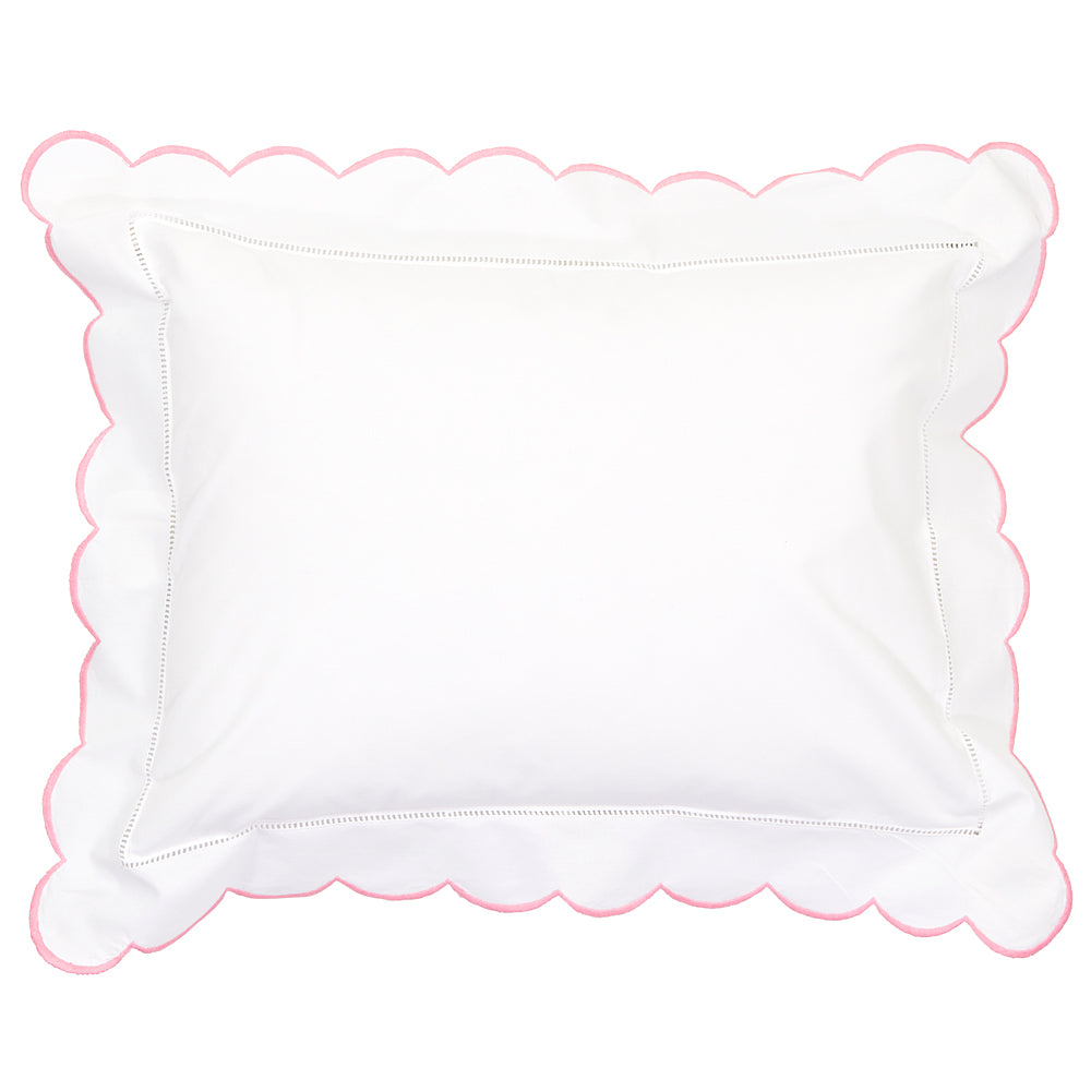 Pink Scallop Baby / Boudoir Pillowcase