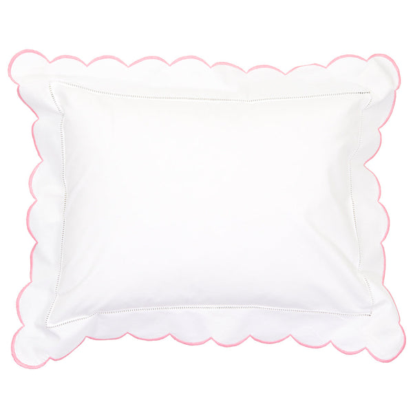 Pink Scallop Baby / Boudoir Pillowcase