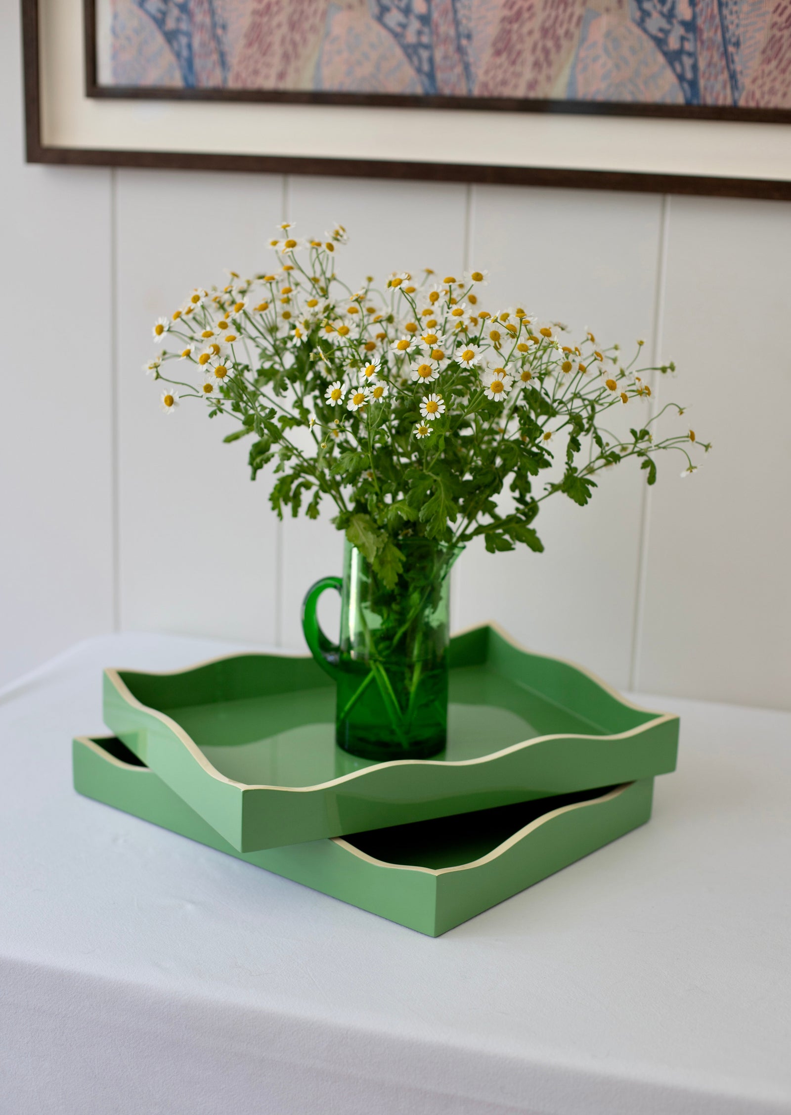 Allegra Wiggle Tray in Green