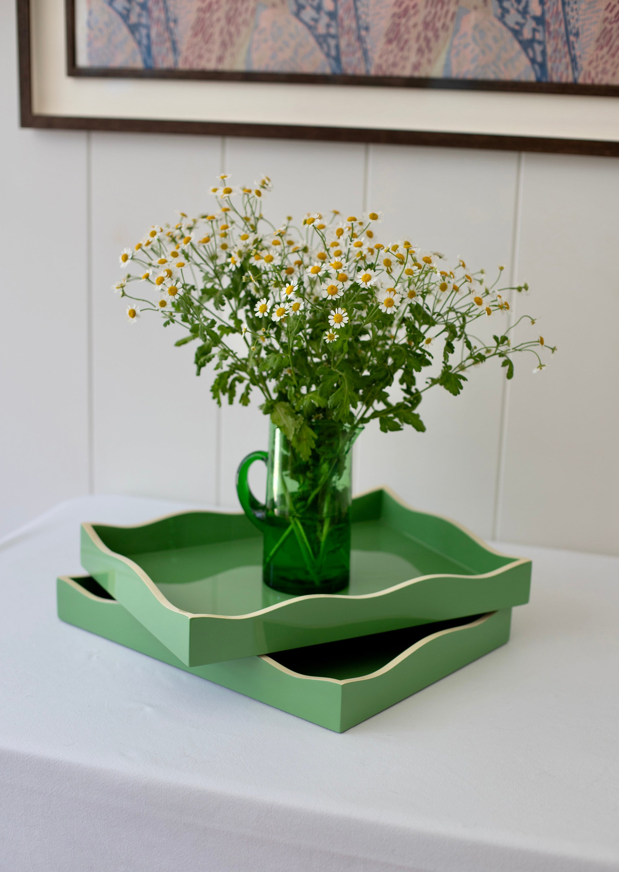 Allegra Wiggle Tray in Green