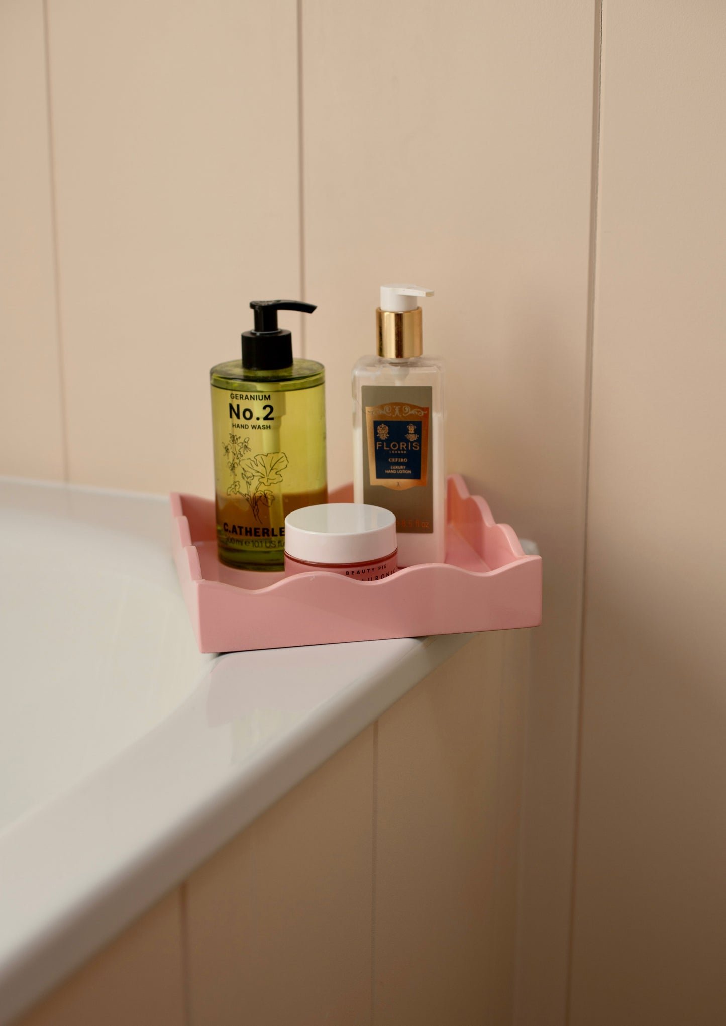 Square Allegra Tray in Pink