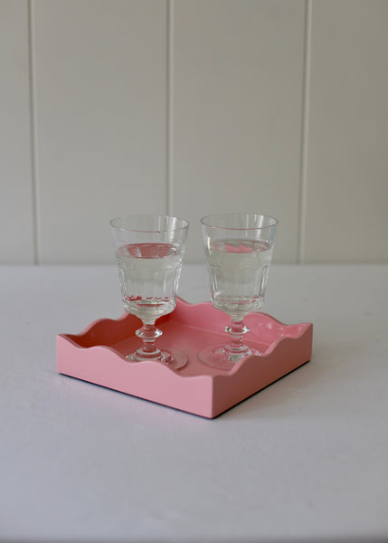 Square Allegra Tray in Pink