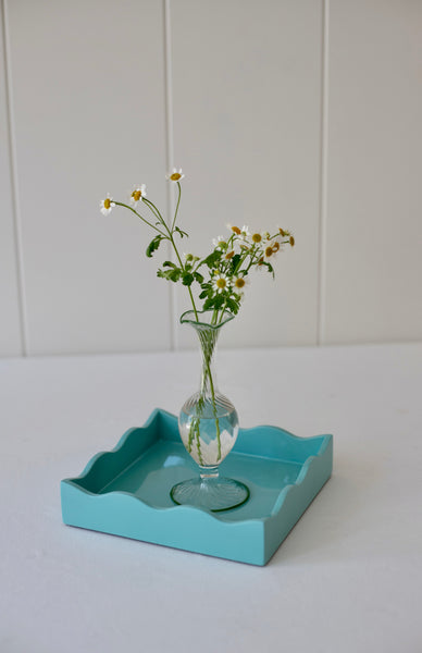 Square Allegra Tray in Blue