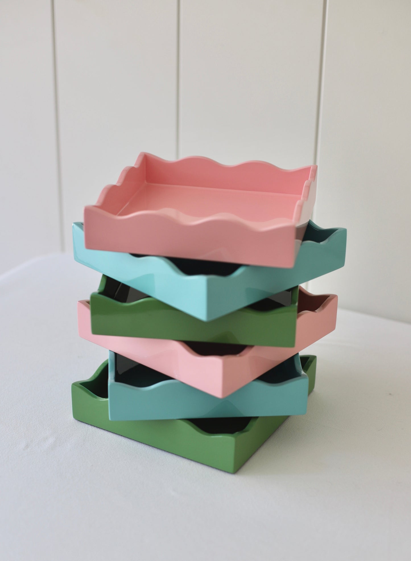 Square Allegra Tray in Pink