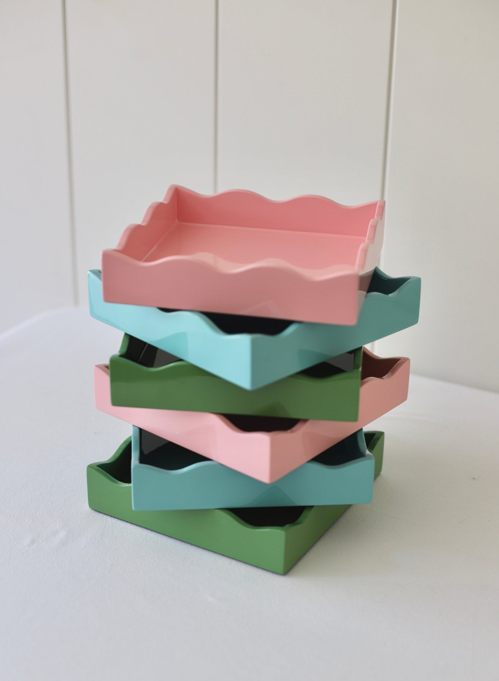 Square Allegra Tray in Green