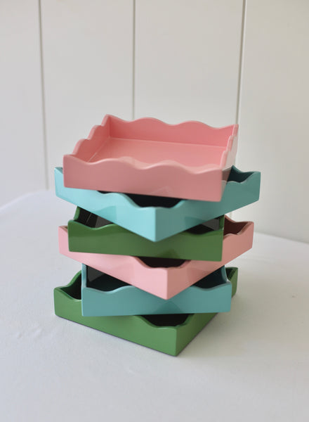 Square Allegra Tray in Green