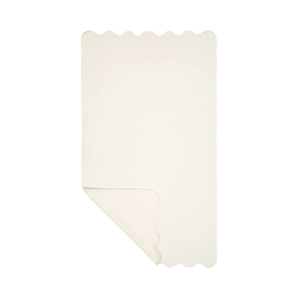 Ivory Cotton Wavy Bath Sheet