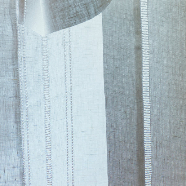 Drawn Thread Curtains - Hem & Ladder Stitch Edge