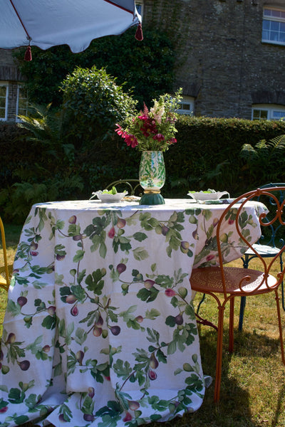 FIG LINEN TABLECLOTH