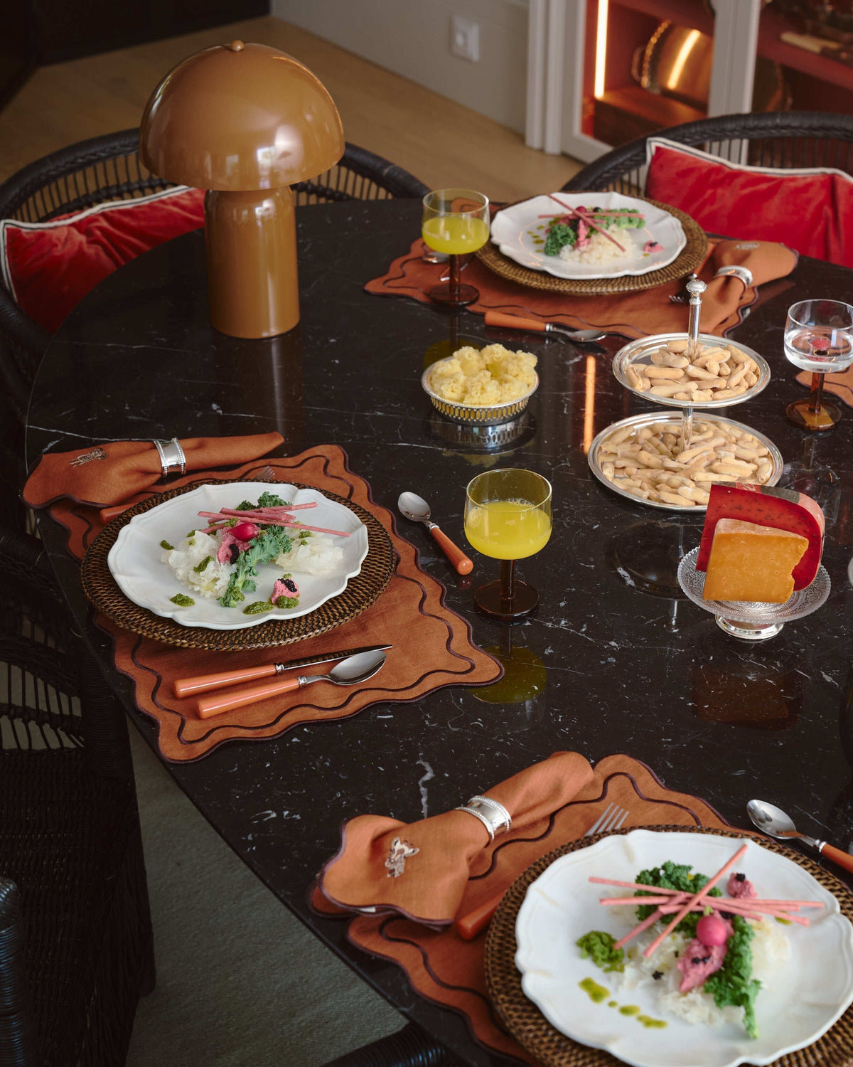Placemat Beja, Terracotta with Terracotta