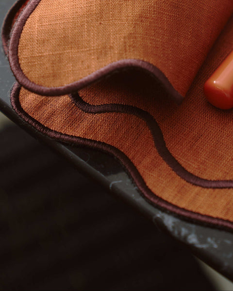 Placemat Beja, Terracotta with Terracotta