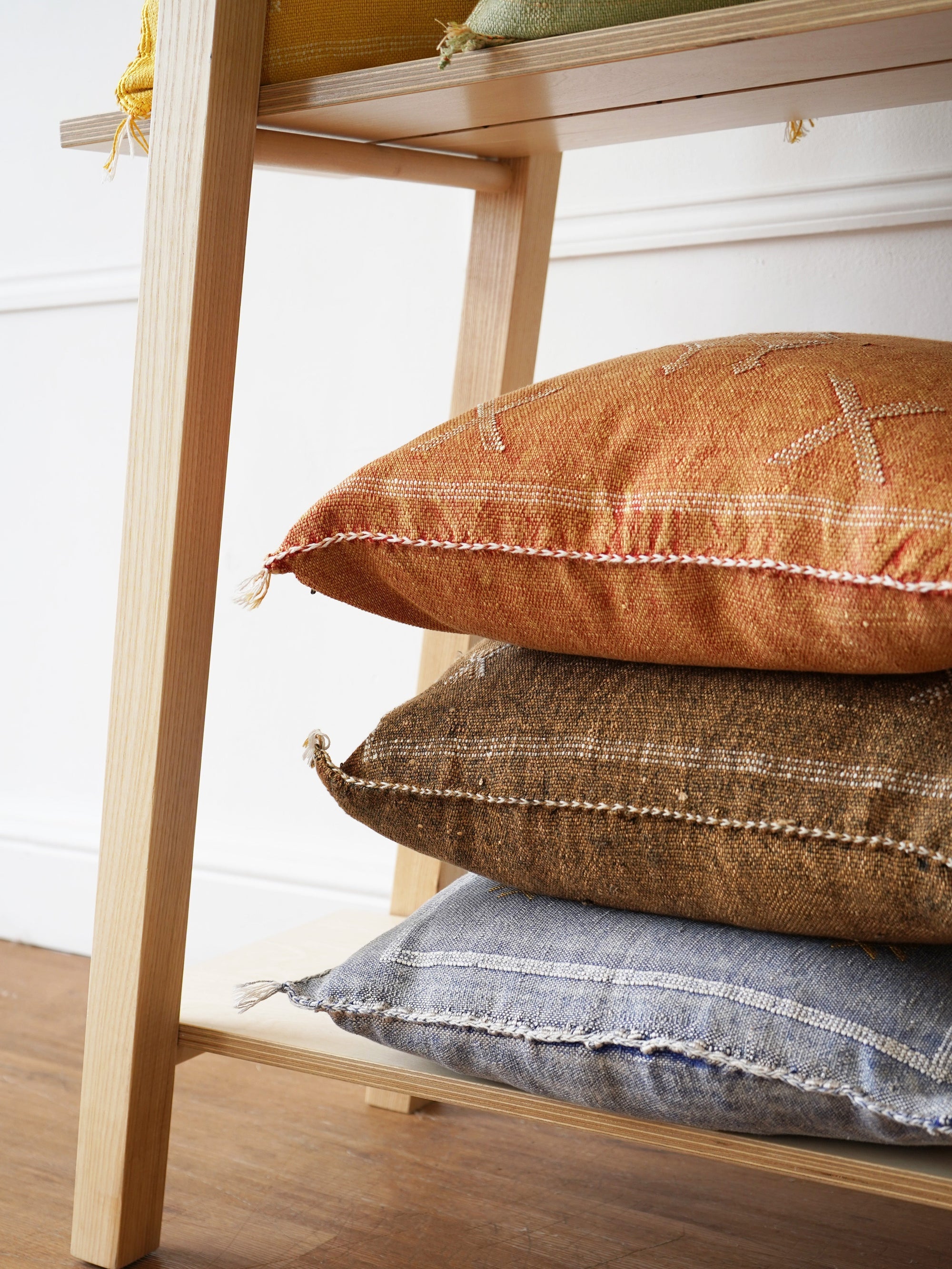 Luxury Cactus Silk Cushion - Chocolate Brown
