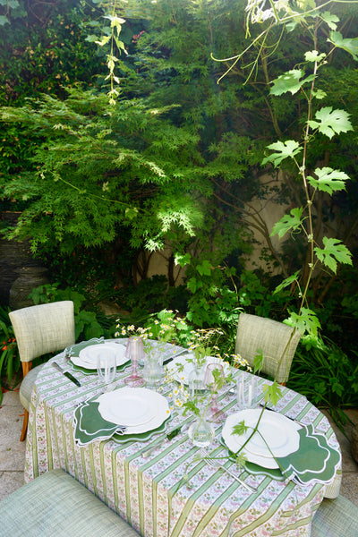 DM x Voi Collective Pink and Green Floral Tablecloth