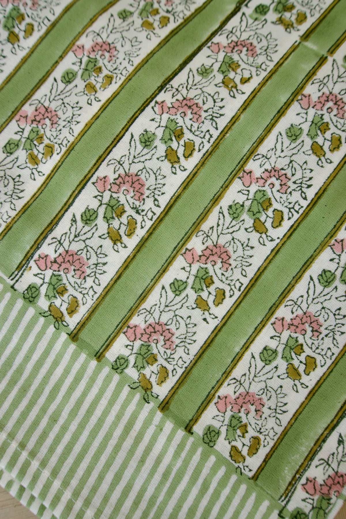 DM x Voi Collective Pink and Green Floral Tablecloth