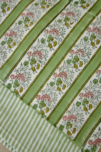 DM x Voi Collective Pink and Green Floral Tablecloth