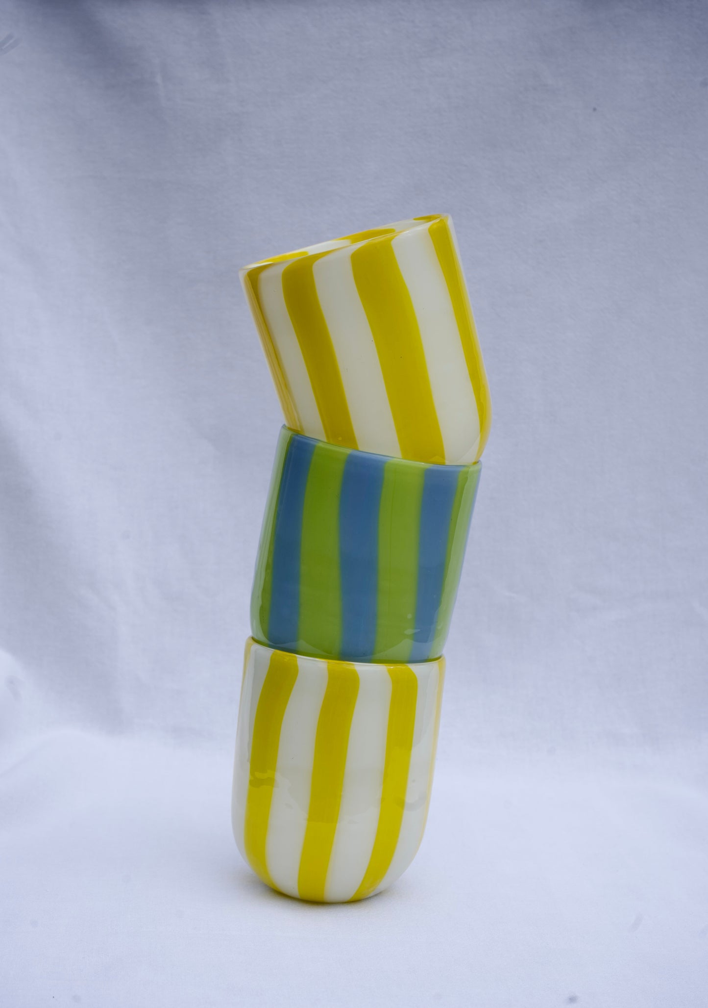 The Maxi Tumbler in Yellow and White